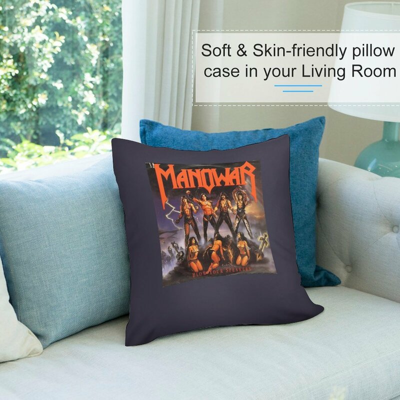 Halloween Holiday Throw Pillow Covers, Halloween Surprise Gift, Manowar Band, Almofadas para Sofá de Luxo, Home Acessórios
