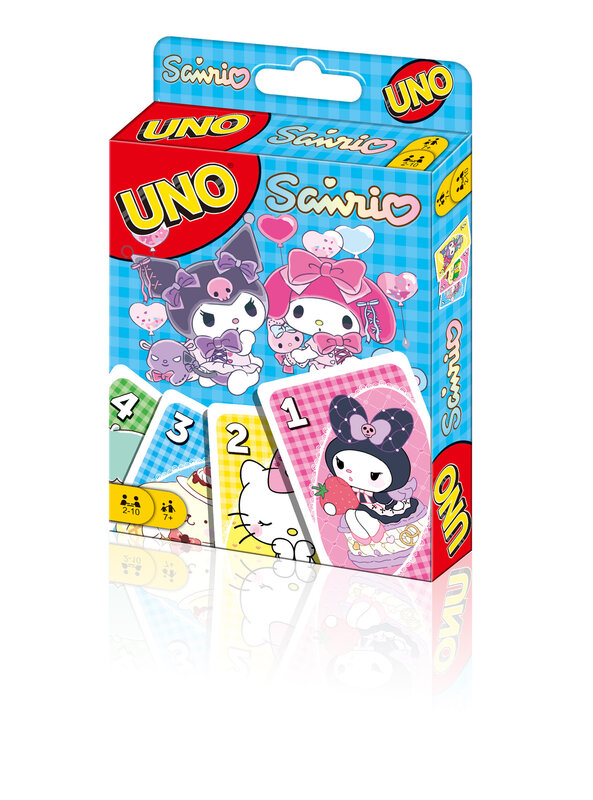 Satu balik! Kartu permainan papan permainan permainan UNO Hello Kitty Sanrio kartu Natal meja permainan anak dewasa mainan hadiah ulang tahun anak