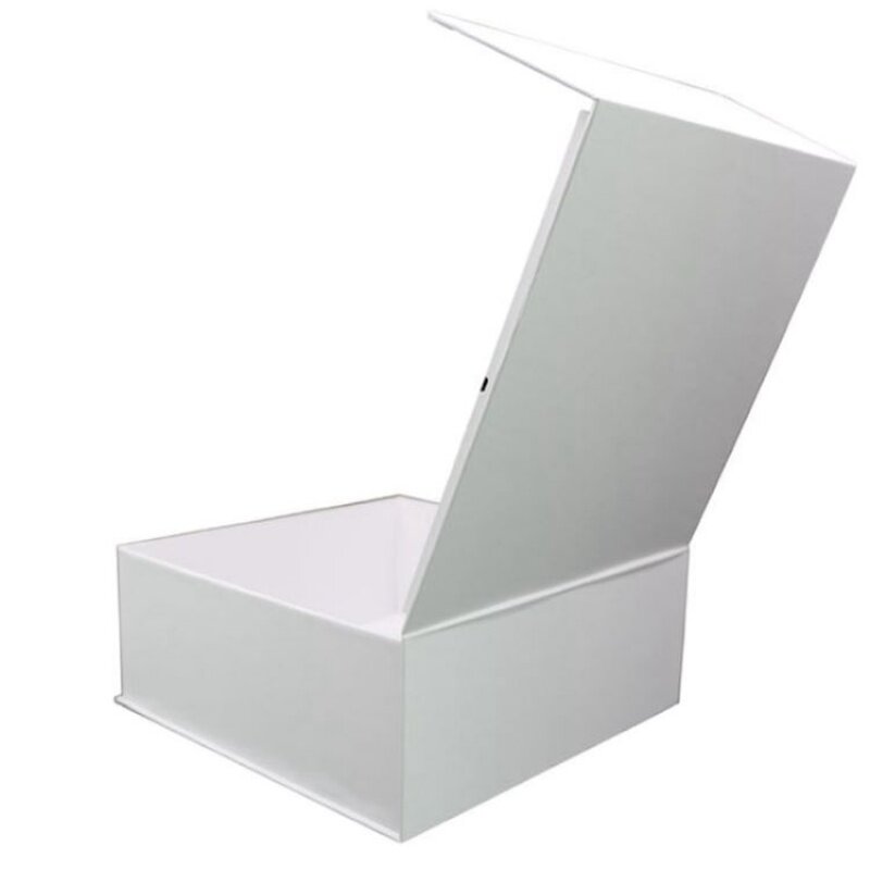 Boîte en carton blanche personnalisée, produit de luxe, emballage personnalisé, boîte en papier pour fleurs