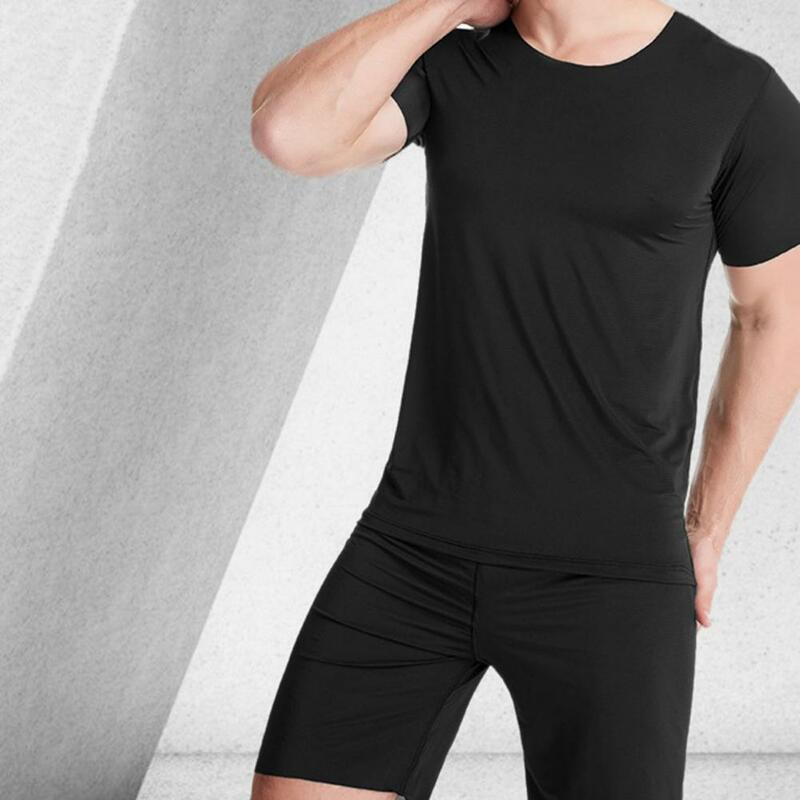 เซ็ตชุดชั้นในแบบลำลองสำหรับผู้ชายชุดกางเกงในชายทรงหลวมชุดกลางคืนแบบยืดหยุ่นสำหรับใส่นอนในฤดูร้อน