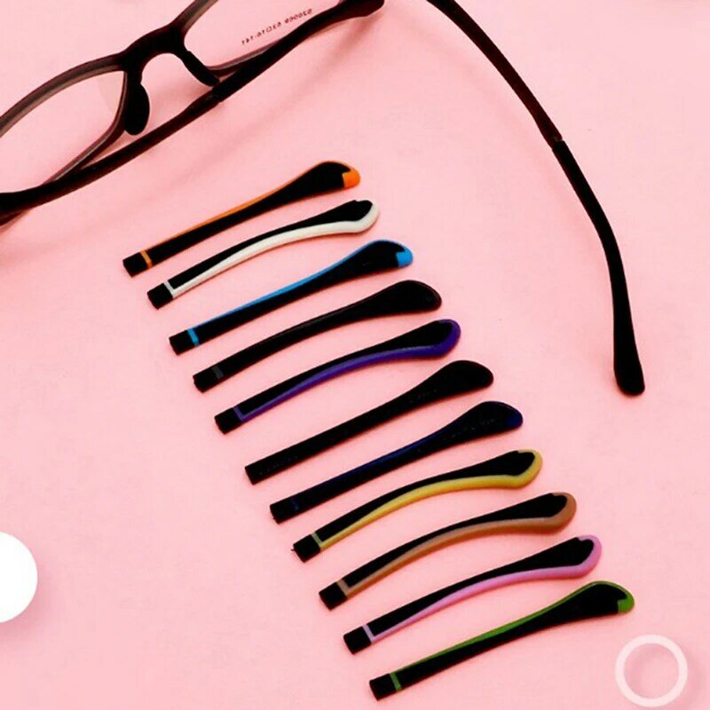 1 Paar Siliconen Grip Tempel Tip Houder Anti Slip Oorhaak Lenzenvloeistof Eyewear Accessoires Bril Accessoires
