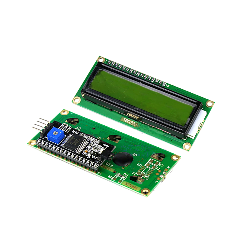 1602A/2004A/12864B สีฟ้า/สีเหลือง/สีเขียว LCD 5V โมดูล iic/ I2C singlechip โมดูล LCM อักขระสำหรับ Arduino