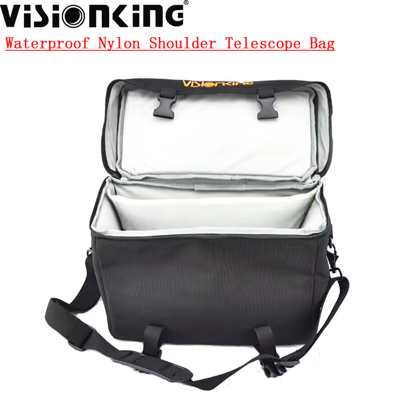 Visionking-Portátil Nylon Bolsa, Telescópio Spotting Scope, Shoulder Bag, Zipper impermeável, Carry Case Bordado, 38x25x21cm
