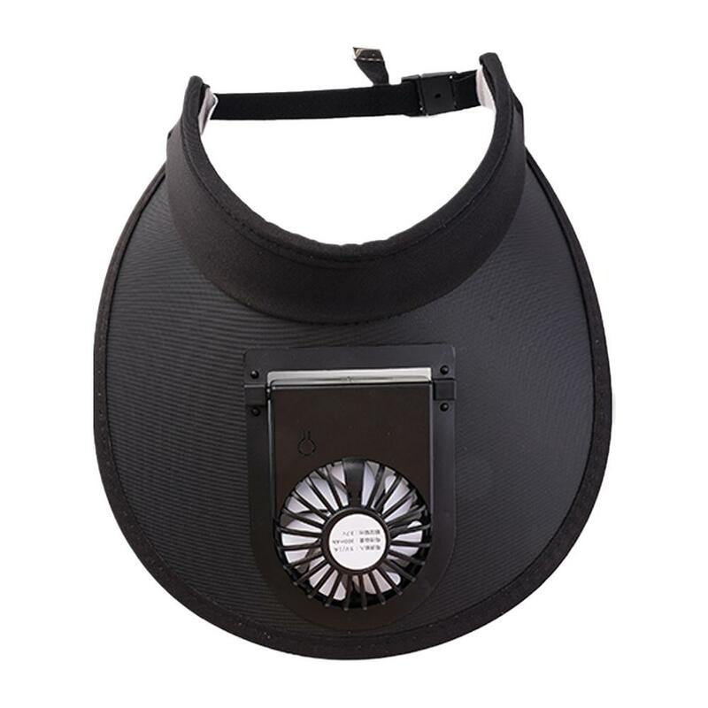 Cappello con ventola di raffreddamento traspirante estivo cappuccio con ventola ricaricabile regolabile cappello da pesca con protezione solare Anti UV per sport all'aria aperta Sun X5P7