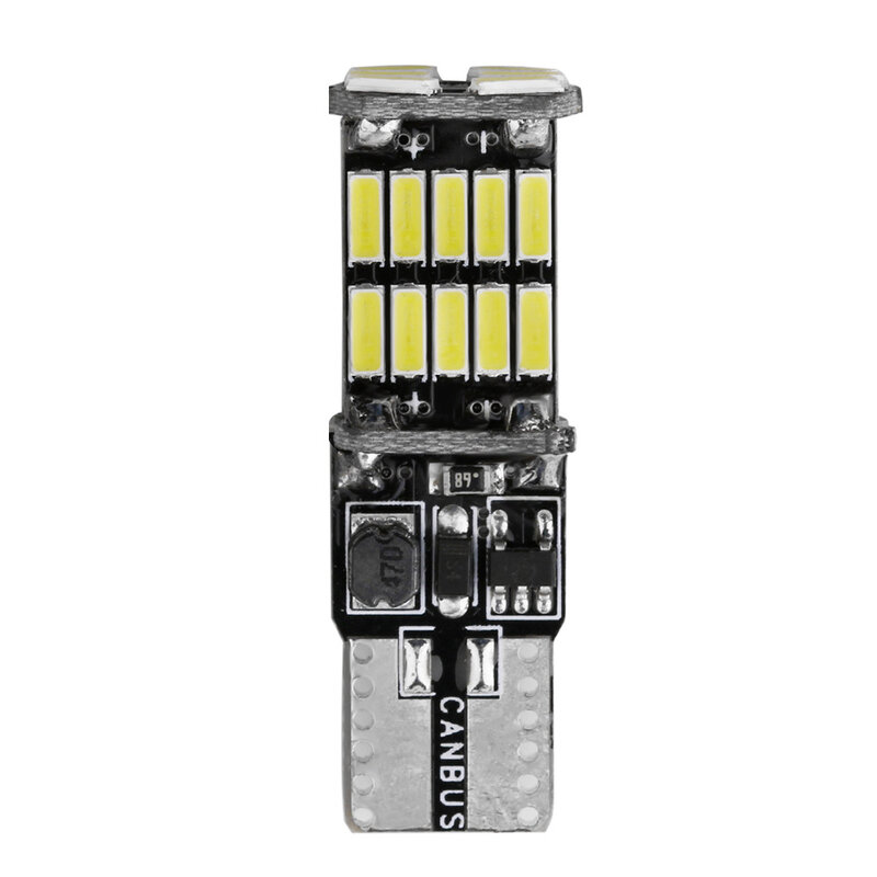 โคมไฟให้สัญญาณ T10 1200Lm หลอดไฟ LED CANbus 26SMD W5W สีขาว12V 7000K ไฟถอยหลัง LED 12V LDE