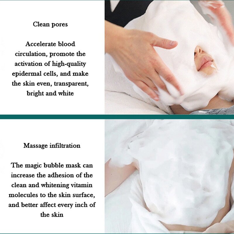 Mesin gelembung pemutih oksigen ajaib, Pembersih Wajah pemijat dalam kulit Salon kecantikan rumah perangkat perawatan kulit