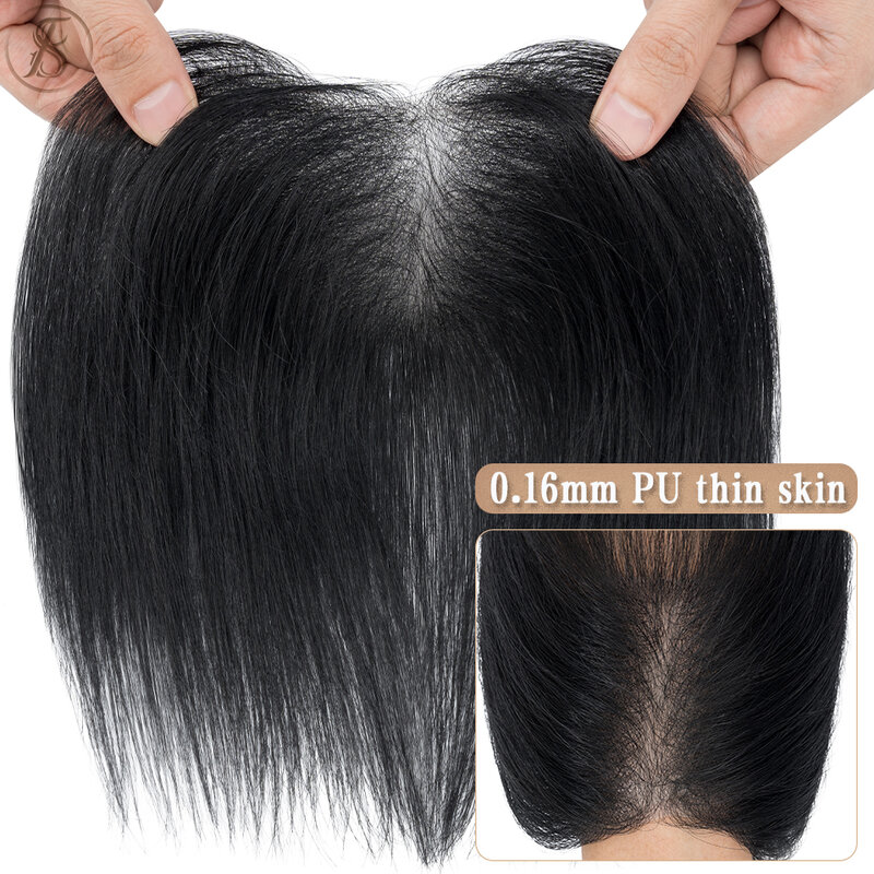 TESS-Ligne de Cheveux Naturels pour Homme, Postiche en PU, Extensions Invisibles, Système de Remplacement Masculin, 13g, 0.16mm, 6 Pouces
