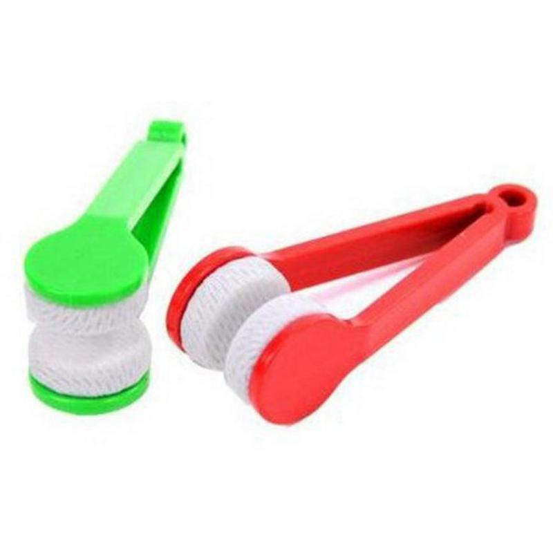 1 pz multifunzione portatile Mini occhiali detergente per occhiali spazzola per strofinare occhiali in microfibra detergente strumenti per spazzole per la pulizia
