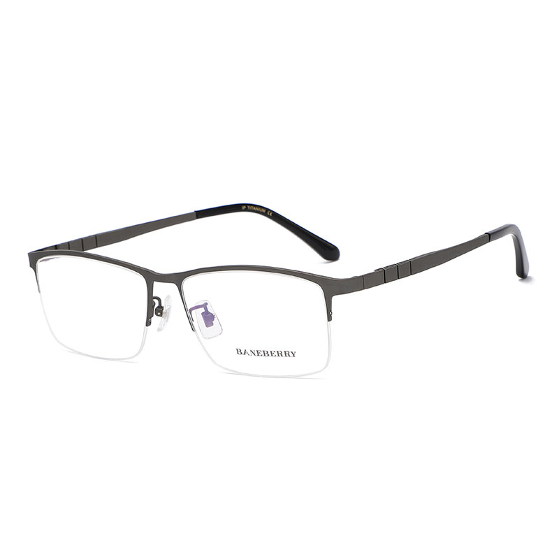 Reven Jate 71111 Kacamata Optik Ukuran Besar Bingkai Titanium Murni Kacamata Resep Rx Kacamata Pria untuk Wajah Besar