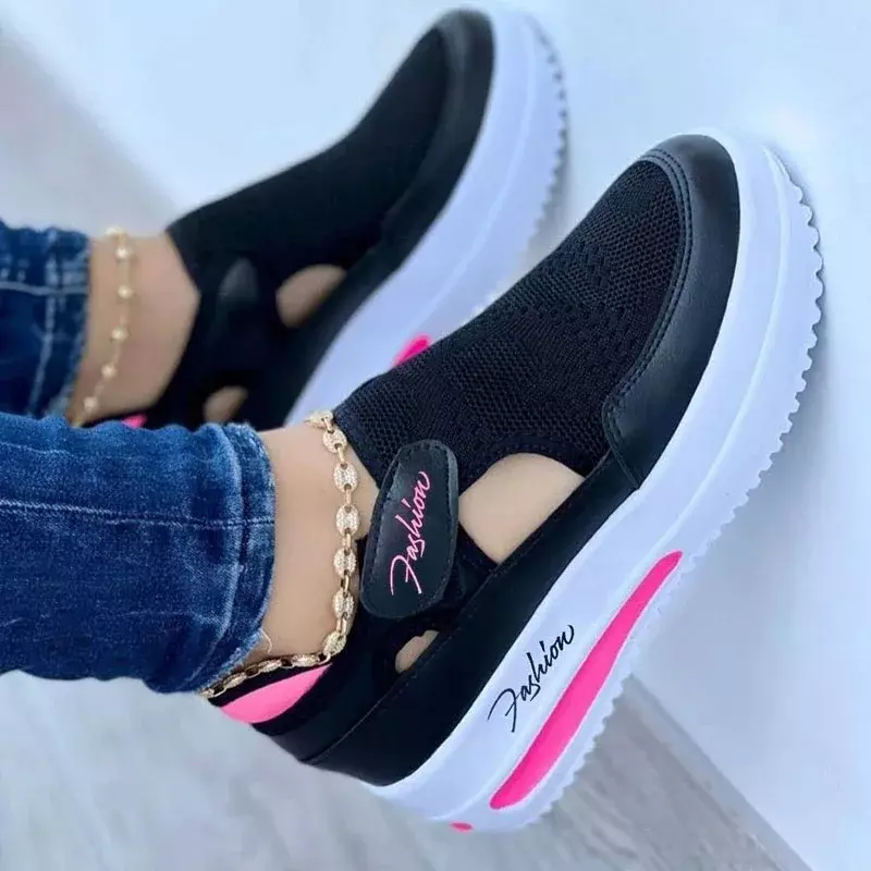 2023 Women's Sneakers Platform Casual Breathable Sport Design Vulcanized Shoes Fashion Tennis Female Footwear Zapatillas Mujer