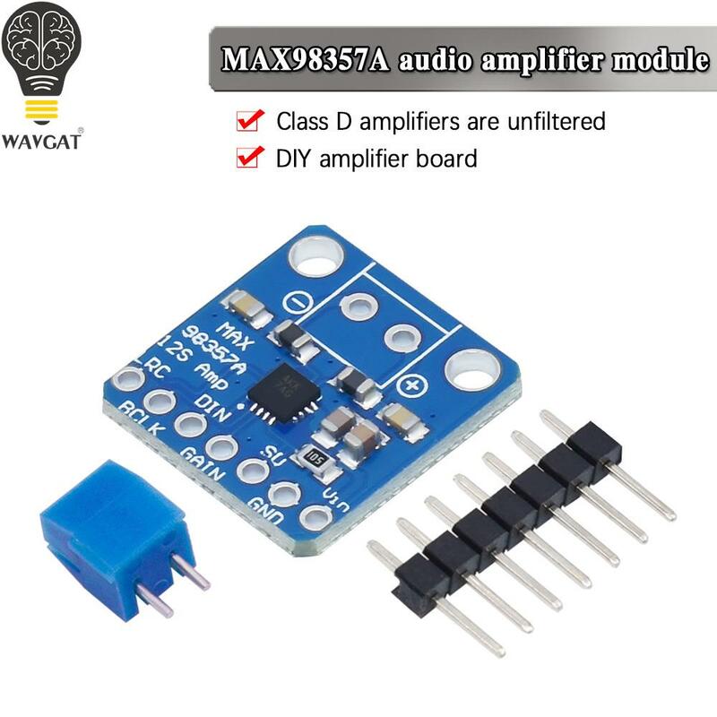Decodificador DAC de alta qualidade para áudio, amplificador classe D, Breakout Interface, MAX98357, MAX98357A, I2S 3W