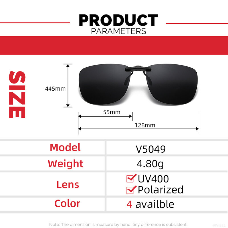 Солнцезащитные очки с клипсой UV400 для мужчин и женщин, винтажные поляризационные, с чёрными линзами, квадратной формы, антибликовые, для вождения ночью