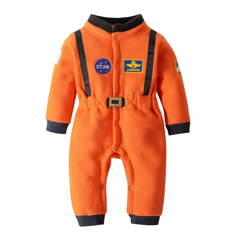 New Astronaut Costume Space Suit Rompers for Baby Boys Toddler Infant Halloween Christmas Birthday Party Cosplay Fancy Dress