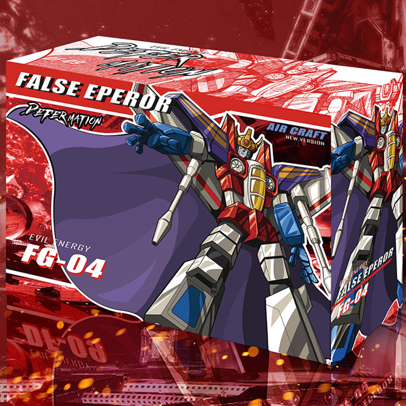 JINBAO-figura de acción FG-04 FG04 Starscream, Eperor falso, Air Craft con soporte y capa, corona, con caja, novedad
