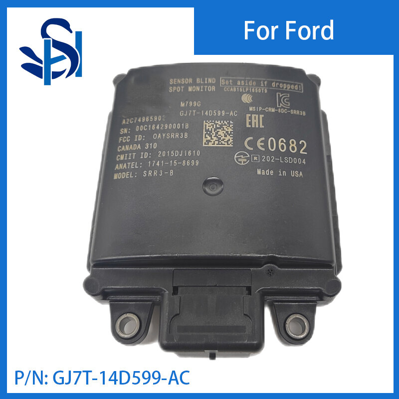 GJ7T-14D599-AC Módulo Sensor De Ponto Cego, Monitor De Sensor De Distância Para Ford 2017 LINCOLN MKC
