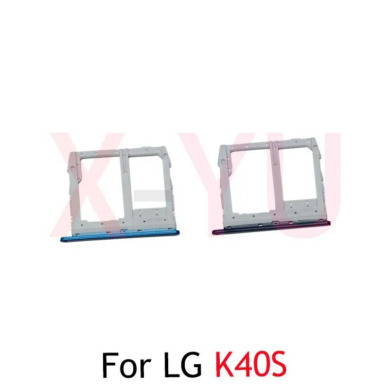 Untuk LG K11 K40S K50S K41S K51S K50 K51 K61 K71 tempat baki kartu SIM Slot adaptor suku cadang perbaikan pengganti