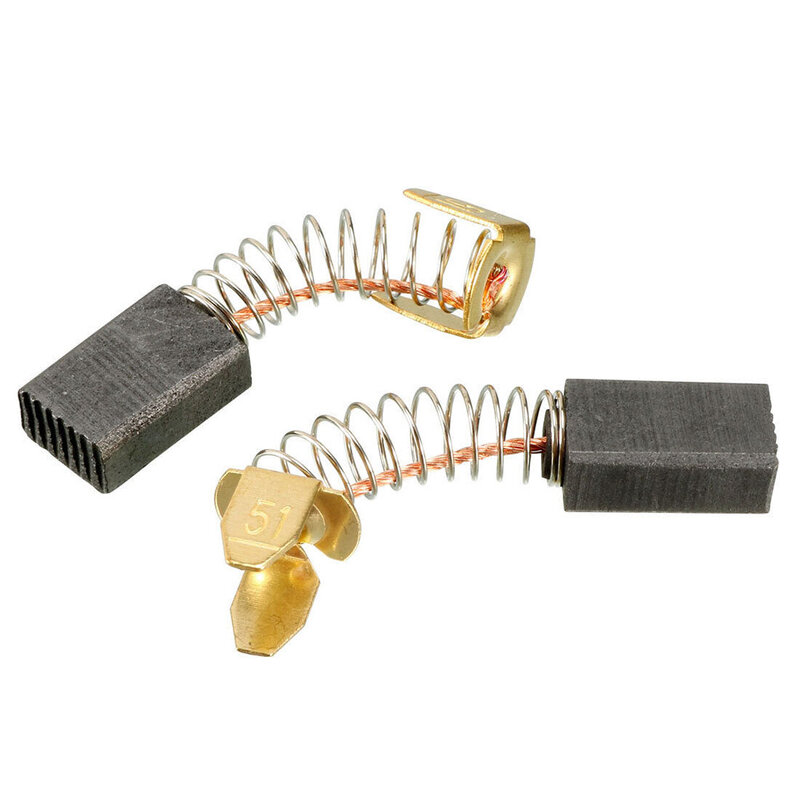 2pcs Carbon Brushes For Electric Motors 12mm X 8.5 X 5.5mm Replacement Part Mechanical Power Transmission