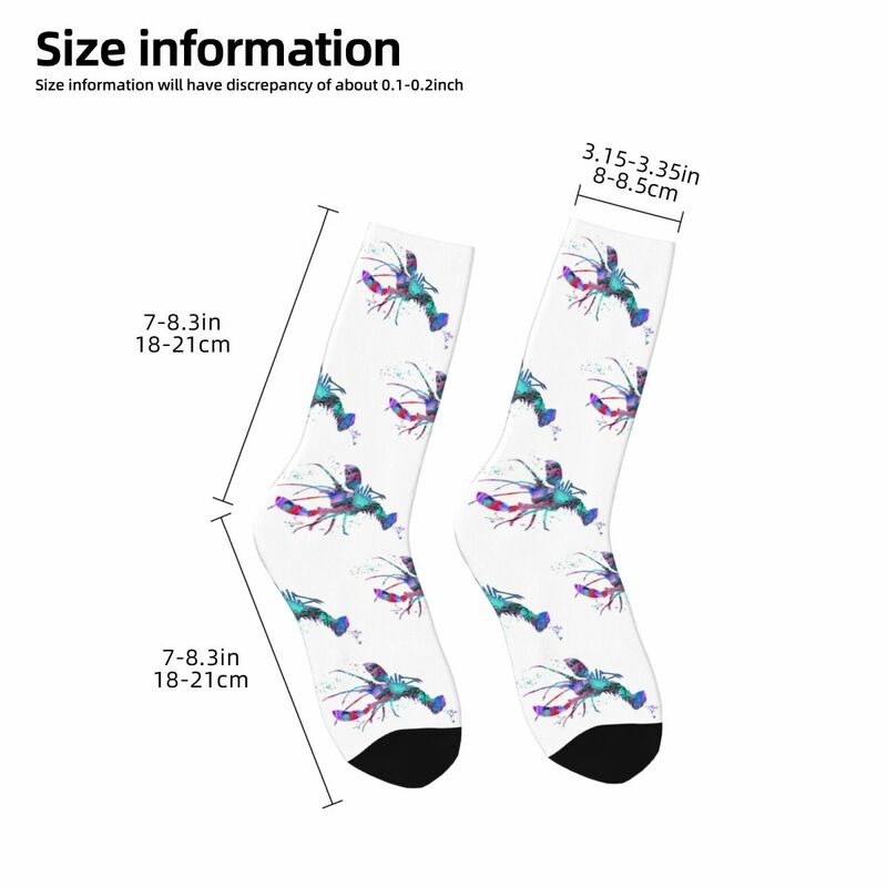Носки Лобстер 1, поглощающие пот чулки в стиле Харадзюку, всесезонные длинные носки, аксессуары для мужчин и женщин, подарок на день рождения