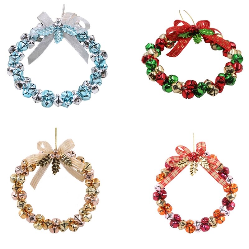 18cm Blinking Hanging Ornament Room Decorative Wreath Ring Party Supplies Dropship