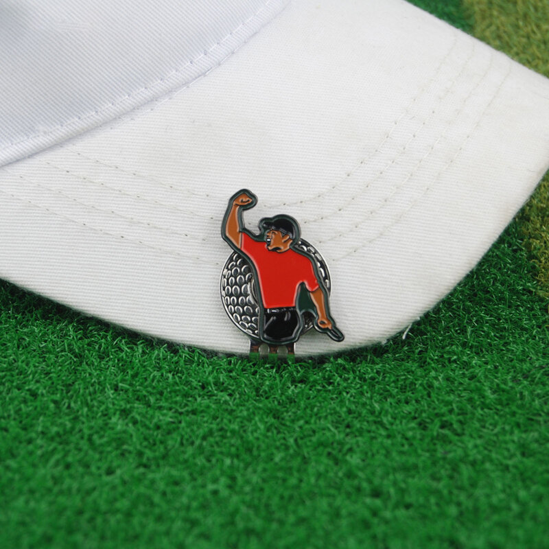 Marca de pelota de Golf de aleación Multicolor, marcador de chaqueta verde de Tigre, marca de madera, posición de pelota de Golf, sombrero de Golf verde, Clip, accesorios de Golf