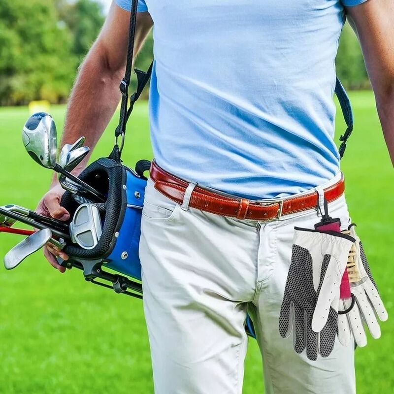 Nowy dwustronny uchwyt na kołeczek golfowy nylonowy wielofunkcyjny zespół rękawice golfowe wiszące rękawice przenośne akcesoria do golfa