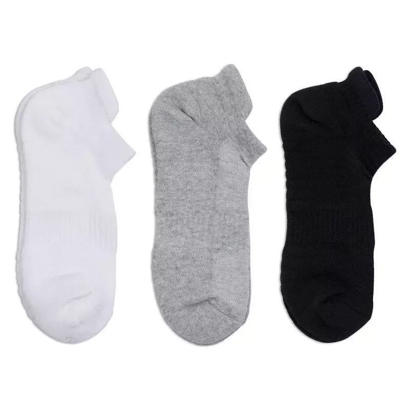 Socks men's solid color summer black short socks, sweat absorption, deodorized solid color mid -tube  heated socks