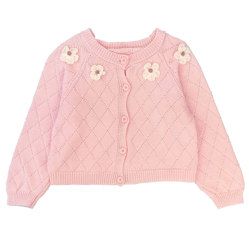 2-6Years Spring Autumn Girls' 2pcs Clothing Sets Knit Cardigan Top and Dress for Little Girls Kids