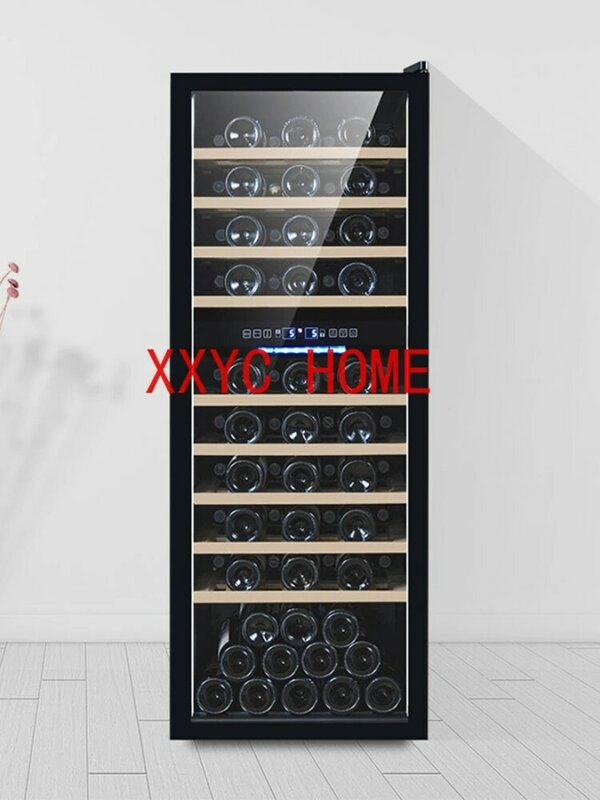 Refrigerador individual pequeño para casas, Cubo de almacenamiento negro, barra termostática, gabinete, muebles de Galss Szafka