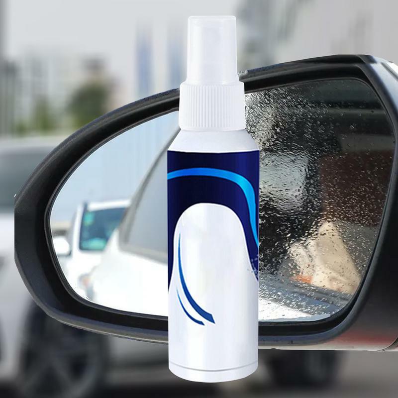 Agente de vidrio a prueba de lluvia, aerosol de vidrio antivaho, inodoro e hidrofóbico, seguridad de conducción para espejos de vidrio de baño