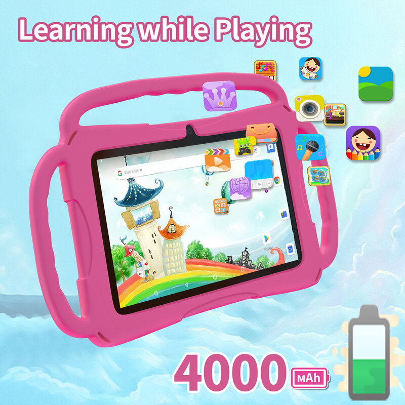 2024 New Original 7-inch PC Android Children's Tablet 4GB RAM 64GB ROM Android 13.0 Linkable Bluetooth 5G WIFI 4000mAh Battery