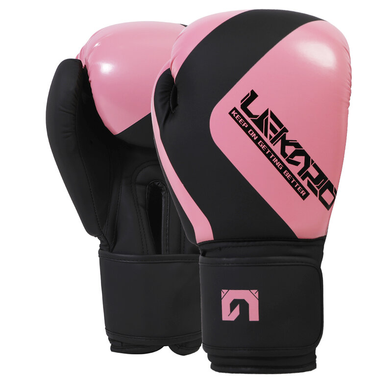Lekaro-guantes de boxeo de lucha para hombre y mujer, manoplas vacías, transpirables, equipo de entrenamiento de lucha, 12oz