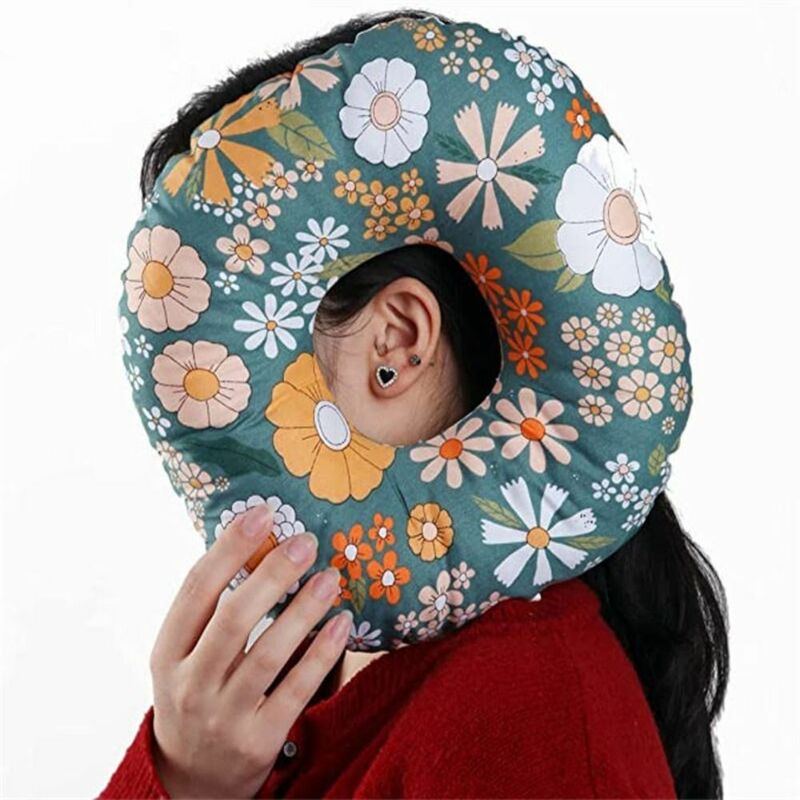 Side Sleepers Accessories Ear Piercing Pillow Breathable Portable Pillow with Ear Hole Ear Pain Relief Comfortable