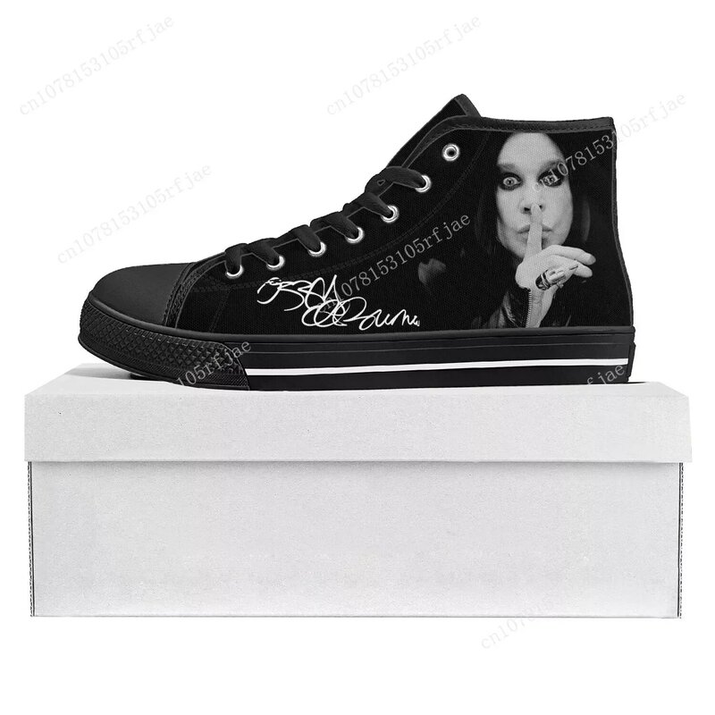 Ozzy Osbourne Metal Rock Singer Pop High Top High Quality Sneakers Mens Womens Teenager Canvas Sneaker Couple Shoes Custom Shoe