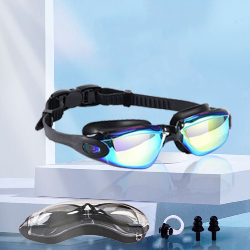 Незапотевающие очки для плавания с защитой от УФ-лучей, плавательные очки унисекс, водонепроницаемые очки для дайвинга, Летние Водные виды спорта