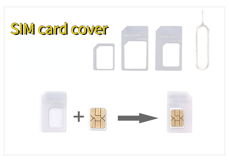 4 in 1แปลง NANO SIM Card เป็น Micro Standard ADAPTER Converter set สำหรับ iPhone สำหรับ Samsung Xiaomi 4G LTE USB Wireless Router