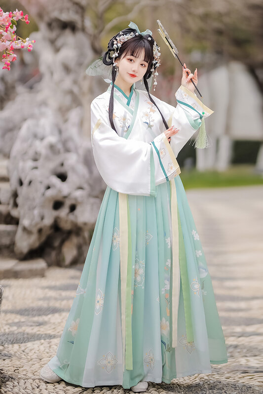 Chinês antigo hanfu 3 pçs conjuntos cosplay outfit adultos trajes de halloween para casais dança oriental masculino feminino han elemento