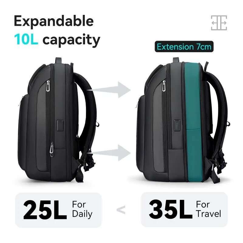 Mark Ryden-mochila de viaje para hombre, bolso de hombro para ordenador portátil, multifuncional de gran capacidad, mochila de negocios con puerto de carga USB