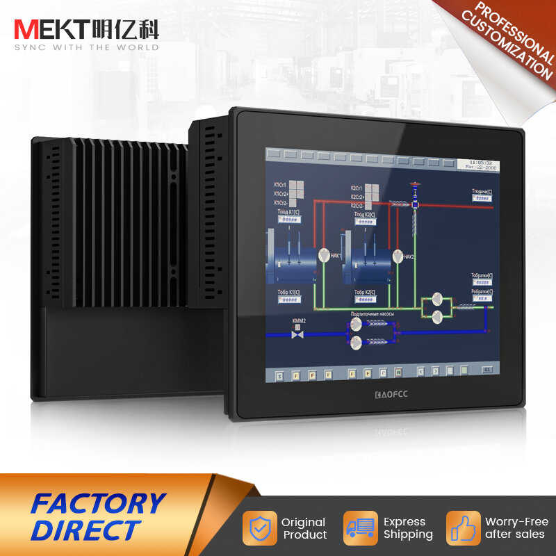 MEKT-Terminal inteligente de 10,1/10,4 pulgadas, pantalla táctil capacitiva integrada externa, Industrial, todo en uno, ordenador montado en la pared, 40 ℃ ~ 80