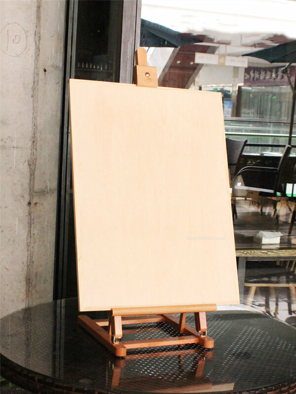 ศิลปะภาพวาดวัสดุ Beech ไม้ขาตั้งขนาดใหญ่ภาพวาดจอแสดงผลเครื่องมือโฆษณาขาตั้งพับภาพวาด Sketch