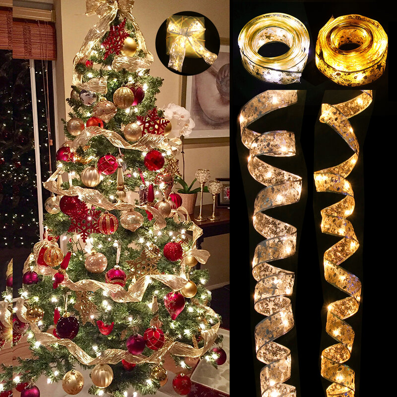 Лента Феи светильник рождественские украшения Рождественская елка украшения для дома 2023 рождественские гирлянды Navidad Natal Новогодняя 2024
