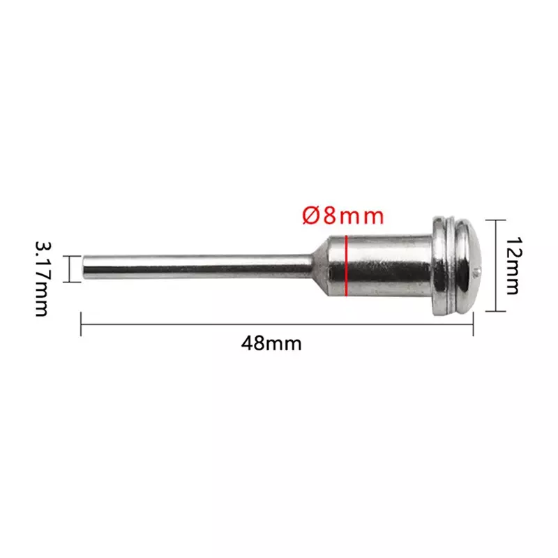 Shank Ferramenta rotativa Dremel, haste, roda de corte, aço, alta qualidade, 3,17mm, 6mm