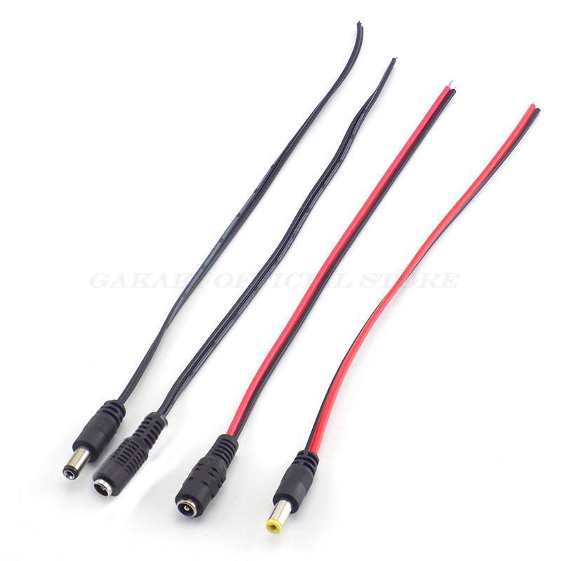 Gleichstromst ecker Buchse 12V Stecker Gleichstrom kabel Adapter Stecker für CCTV-Kamera LED-Streifen Licht 5.5*2,1mm