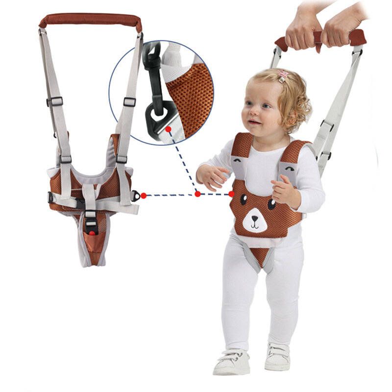 Bebê aprendendo andando cinto bebê walker criança corda menino menina assento andar cinto anti-queda bebê de dupla utilização criança corda de tração artefato