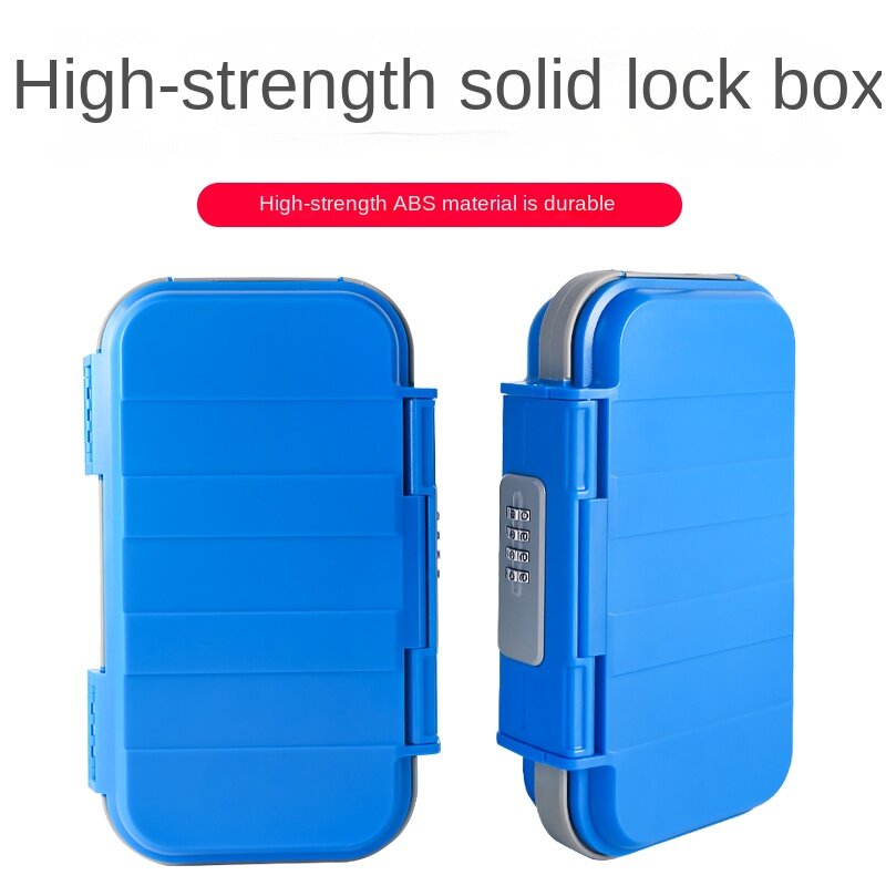 Mini caixa pode ser bloqueado para a segurança do curso proteção de caixa de secagem à prova dwaterproof água com manilha de aço cofre cofre chave