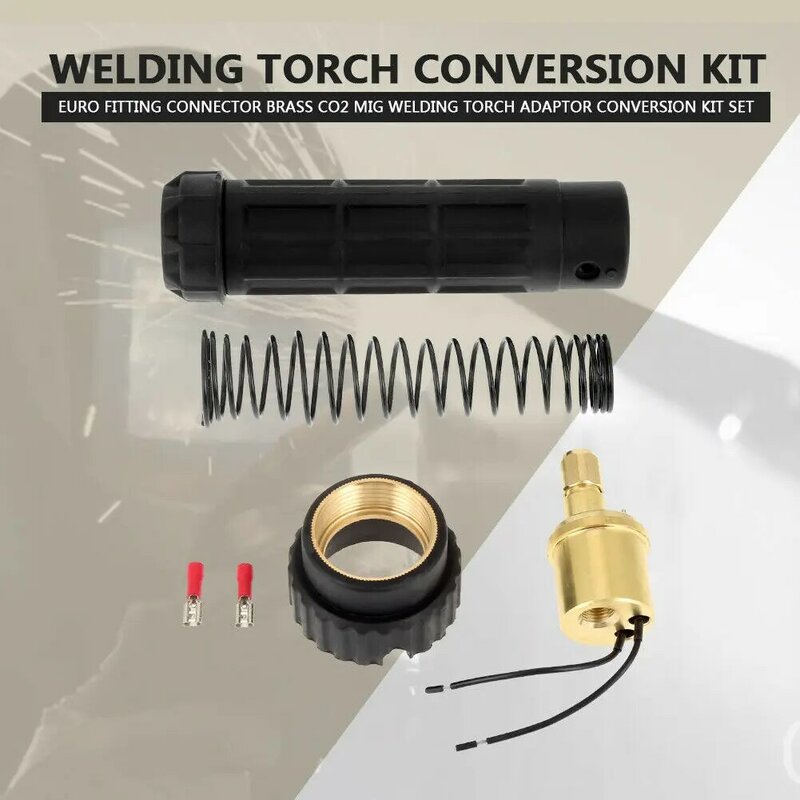 Euro Fitting Connector Brass Mig Welding Torch Adaptor for CO2 Mig Welding Torch