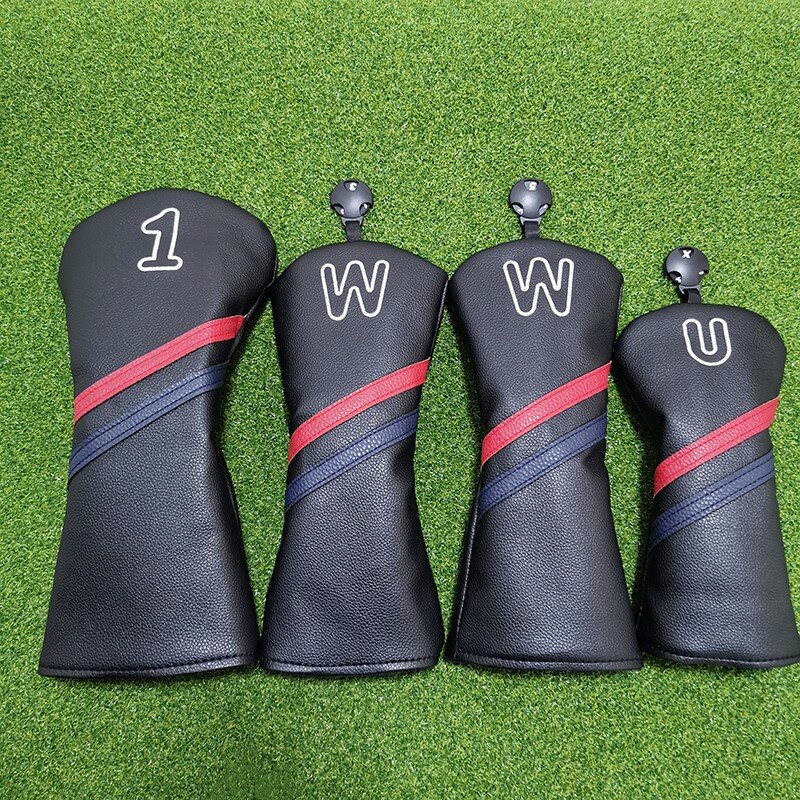 Fashion Golf Club #1 #3 #5 Wood Headcovers Driver Fairway Woods Cover PU Leather Head Covers Rapid delivery