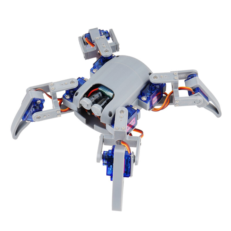 رباعية العنكبوت روبوت عدة لاردوينو مع التطبيق التحكم عن بعد البرمجة الرسومية البخار التعليمية المشي الزحف الروبوتات