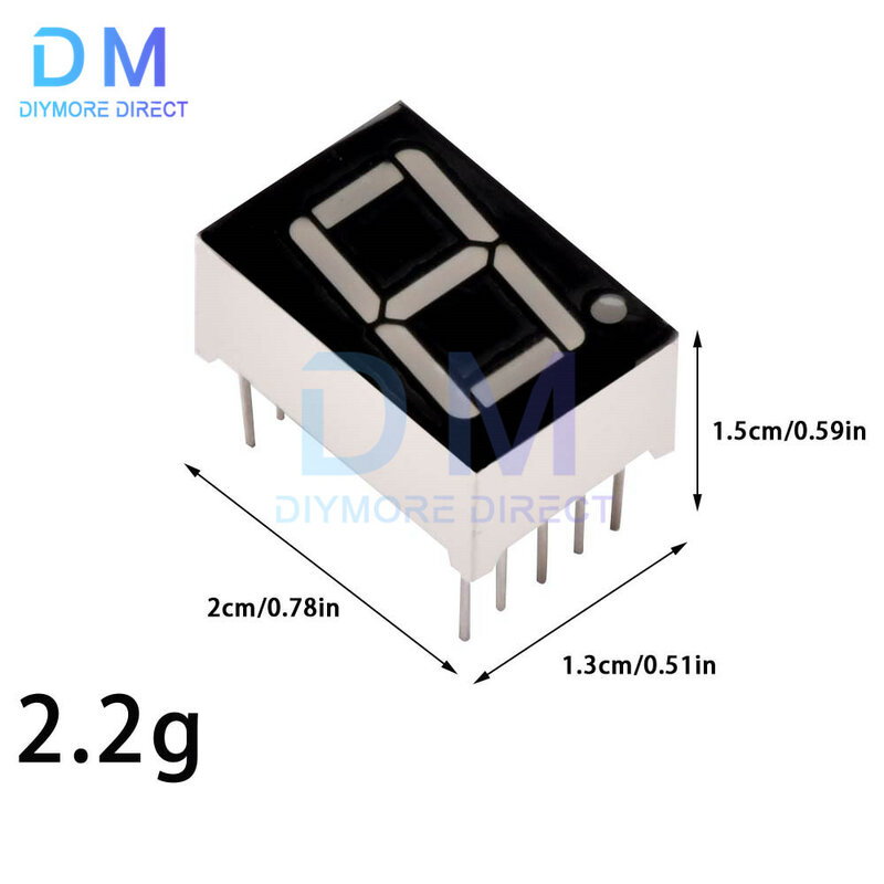 LED Dot Matrix 1 Digit Digital Rohr Display Control Modul Blau 3,3 V 5V Mikrocontroller Serielle Fahrer 7-segment