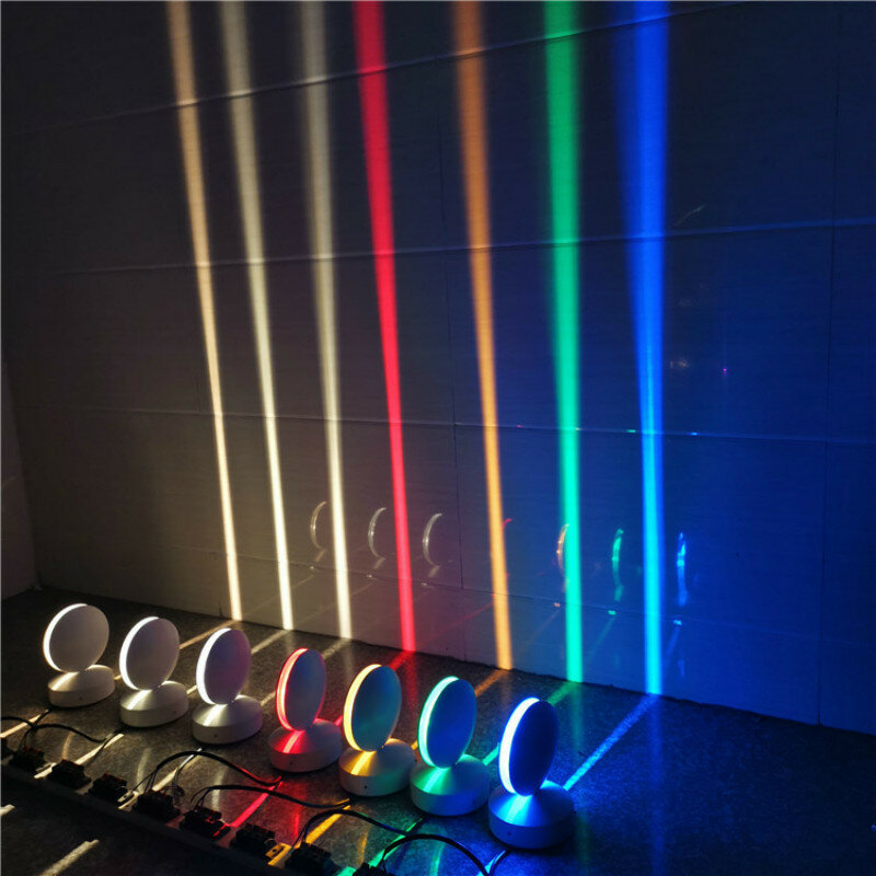 Lampu ambang jendela LED RGB cerdas, lampu sorot garis sinar pintu lorong koridor dapat diputar 360 ° untuk kamar tidur lorong pesta