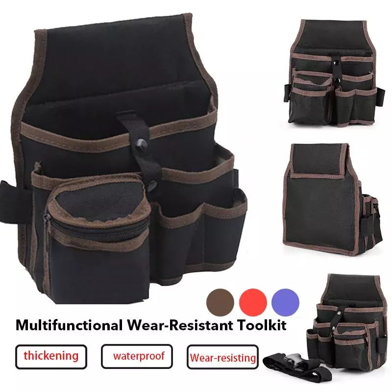 Borsa da cintura per elettricista S11 borsa da cintura multiuso a tre strati kit di riparazione hardware borsa per attrezzi da elettricista borsa per attrezzi